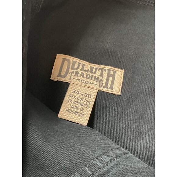 Duluth Trading Co Flex Fire Hose Pants 34x30 Black Cotton Blend - Picture 3 of 6